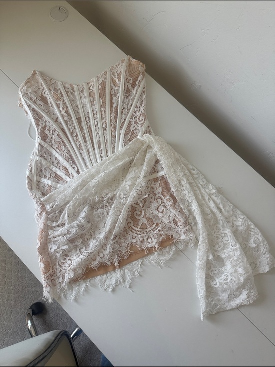 Heiress Beverly Hills Other - Lace Corset Slip Chemise in Ivory and Nude